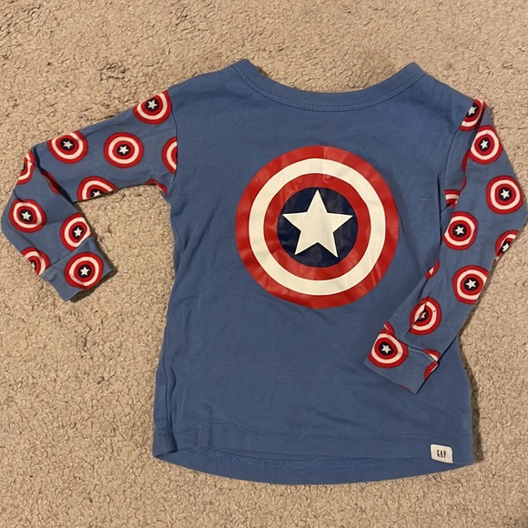 Gap Captain America Toddler PJ’s Set - Picture 4 of 9